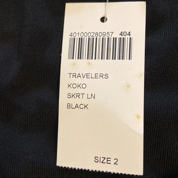 CHICO Maxi Skirt size 2 brand new with tag color black length 35” waist 30” - Picture 6 of 12